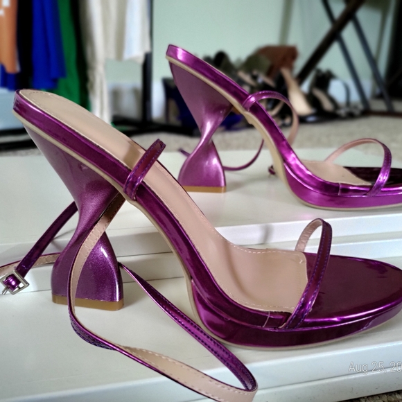 Shoes - Elegant Purple Women's Heels